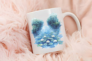 Blue Summer Outdoor Watercolor Clipa, a Seasonal Illustration by RobertsArt (Thumbnail 3 of 7)