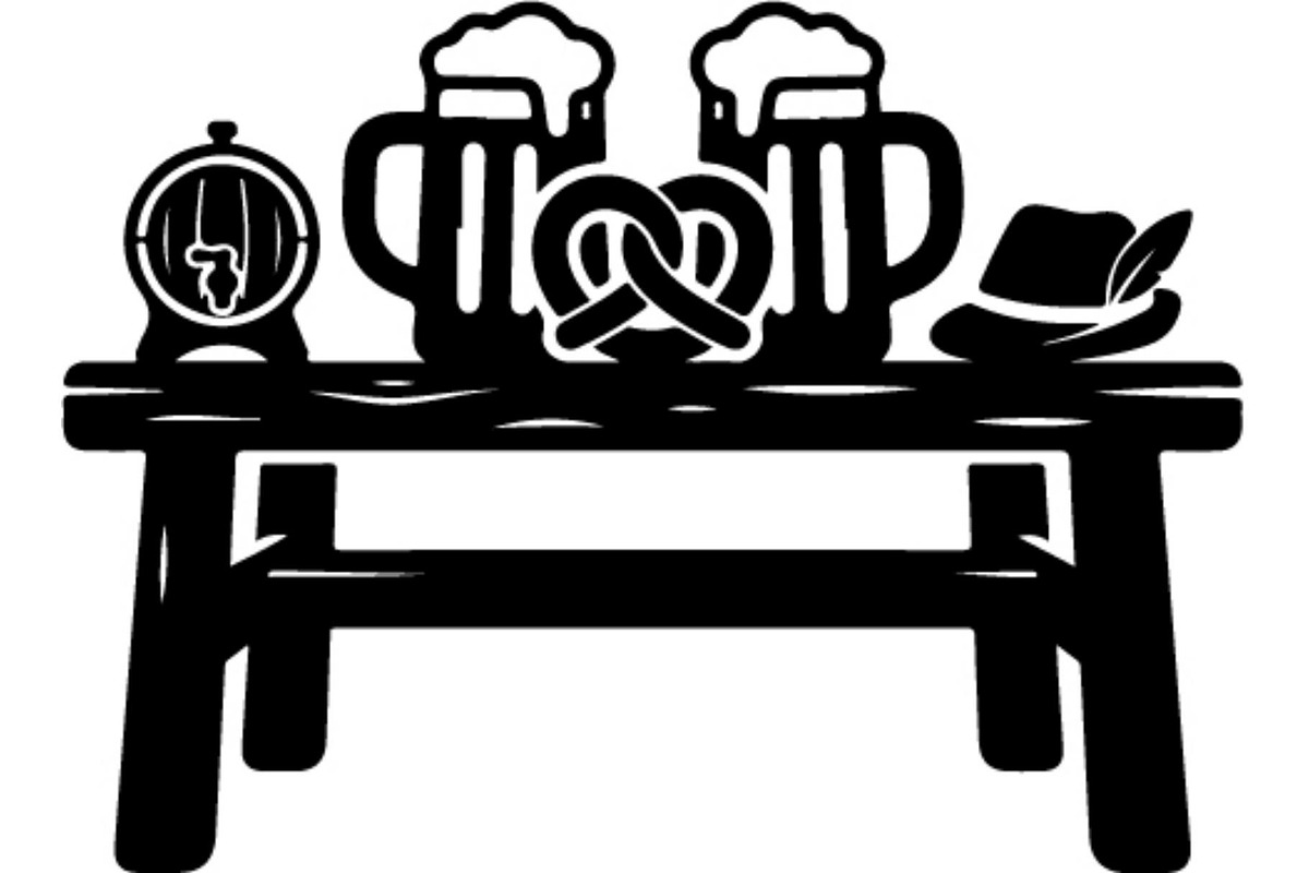 Oktoberfest Beer Table Silhouette, an Object Graphic by Gfx_Store (Photo 5 of 16)