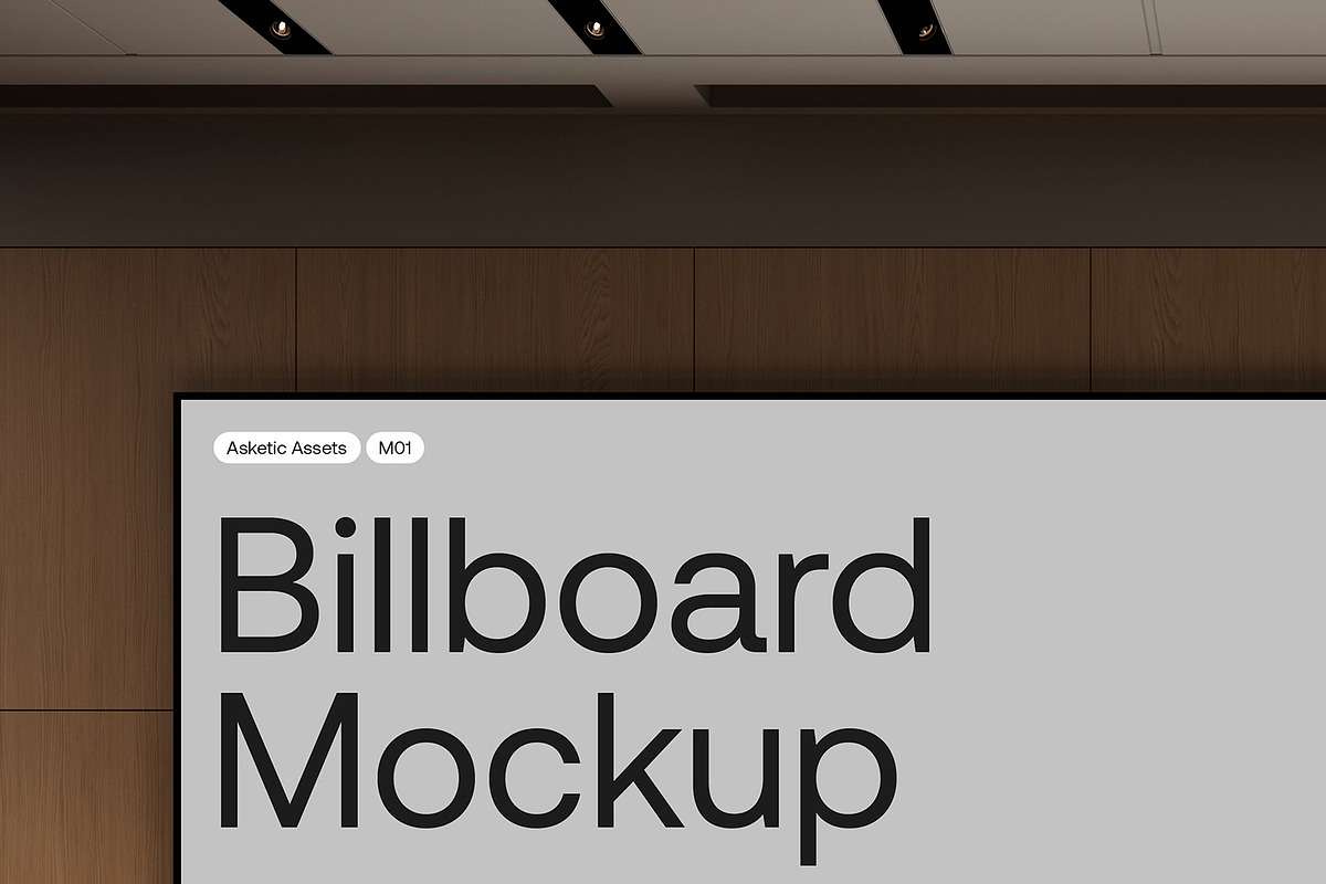 Large Screen Mockup M01, an Advertising Mockup by Asketic (Photo 6 of 6)