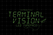 Terminal Vision - LED Typeface, a Sans Serif Font by HipFonts (Thumbnail 1 of 8)