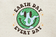 Retro Earth Day Every Day, a Decorative Illustration by Simply Factory (Thumbnail 1 of 3)