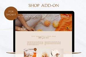 Boho Shop Addon Showit Template
