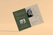 Vintage Minimal Funeral Program, a Brochure Template by Neermana (Thumbnail 3 of 4)