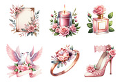 Romantic Pink Wedding PNG, an Illustration by SinaCreation (Thumbnail 3 of 5)