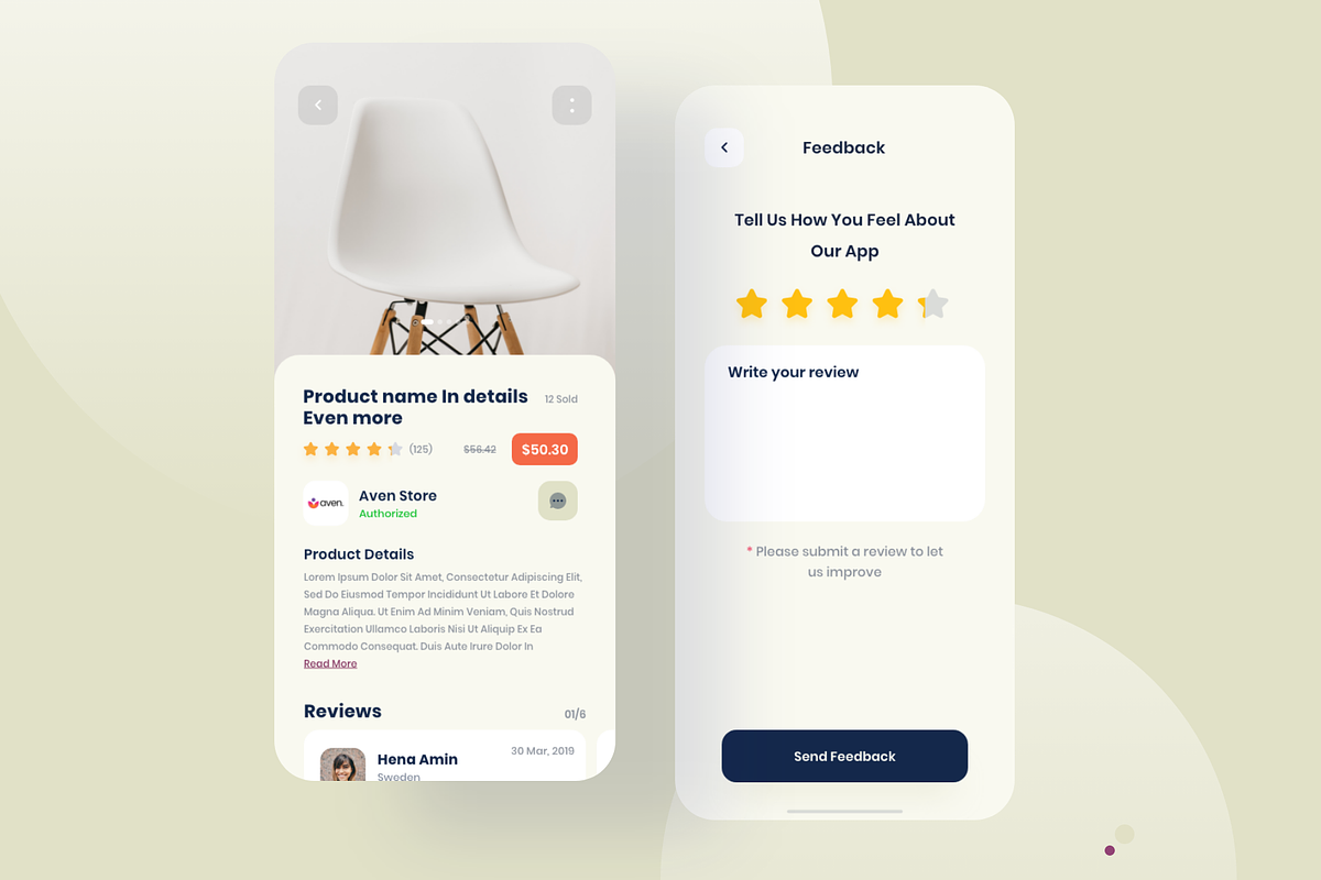 Solid Oak Furniture Adobe xd & Figma, an App Template by Nik Design (Photo 6 of 10)