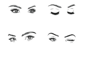 Eyes Set 1 Procreate Brush Stamps