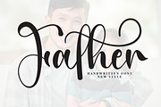 Father | Script Font, a Handwritten Font by Scratchones (Thumbnail 1 of 9)