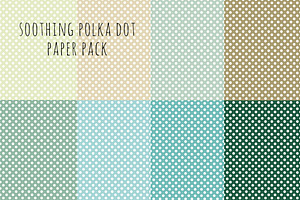 Soothing Polka Dot Paper Pack