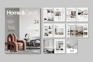 Interior Design Magazine Template