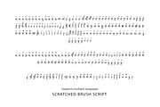 Scratched Brush Script Font, a Script Font by vectalex (Thumbnail 6 of 7)