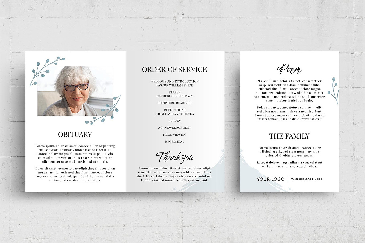 Simple Funeral Program Brochure, a Flyer Template by BrandPacks (Photo 8 of 8)