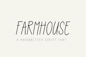 Farmhouse Handwritten Font