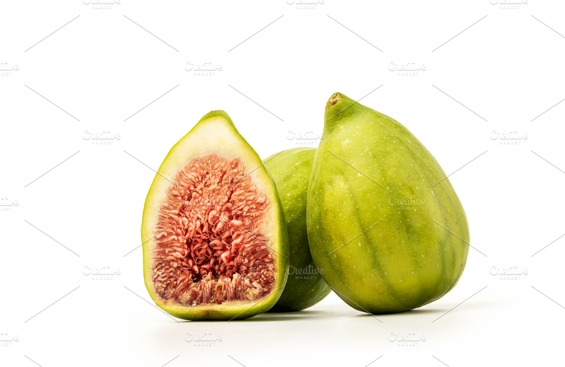 Ripe green figs, a Photo by wr7 Media