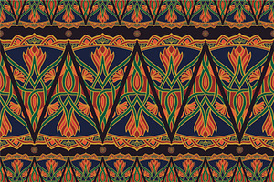 Traditional Indian Seamless Pattern, a Pattern Graphic by PPEthnicDecorPattern
