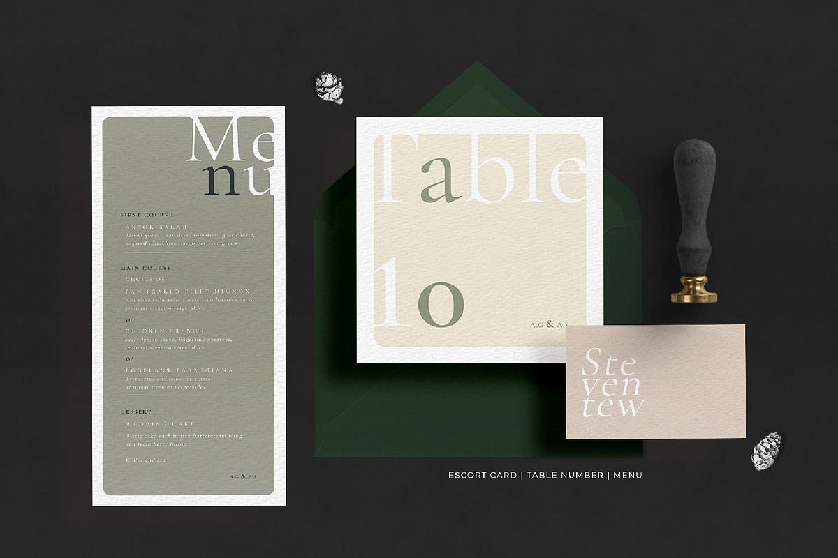 Minimal Colour Wedding Invitation, an Invitation Template by Azka Creative (Photo 2 of 4)