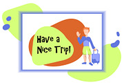 Traveling People Vector Illustration, a Person Illustration by RabbitAndPencil (Thumbnail 7 of 7)