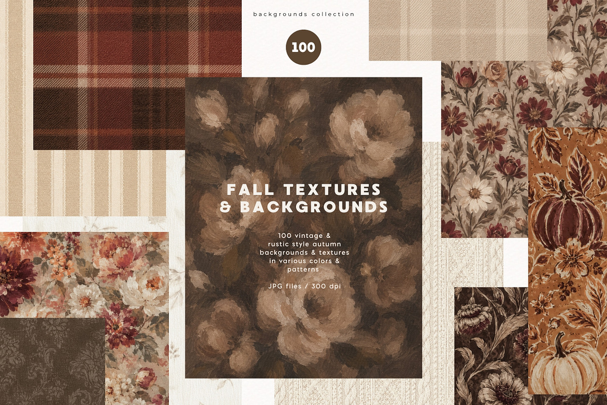 100 Fall Backgrounds & Textures, a Background Graphic by PeDe Designs (Photo 1 of 14)