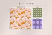Corgi dogs and flowers., an Animal Illustration by Sweet Corner (Thumbnail 5 of 7)