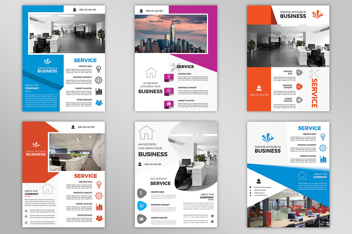 Corporate Business Flyers Bundle, a Flyer Template by Imagine Design Studio (Photo 10 of 34)