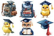 Cute Graduation Day Clipart, an Illustration by Designworld (Thumbnail 5 of 6)