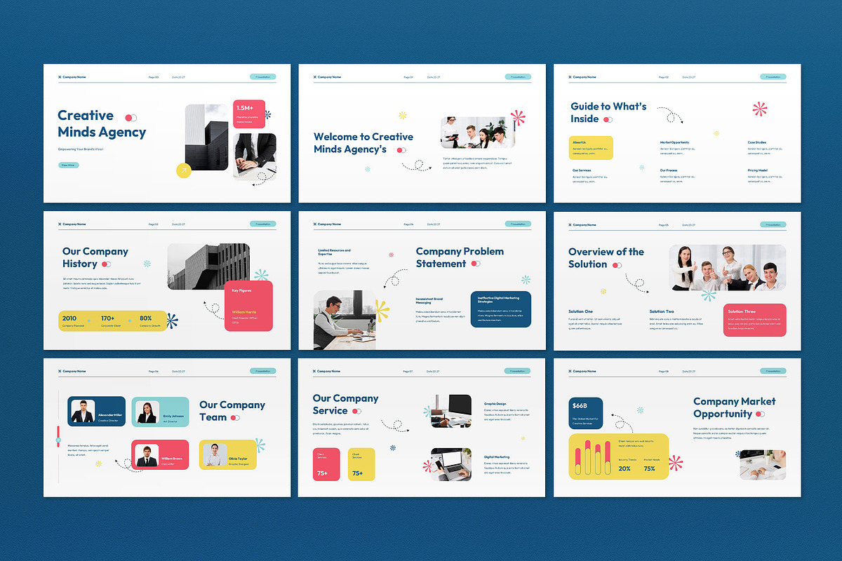White Modern Pitch Deck Google Slide, a Presentation Template by graphicook (Photo 4 of 5)