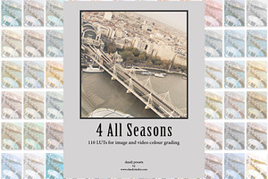 4 All Seasons LUTs Adobe 1998