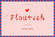 Flourish Curly Script Font, a Font by PickMimi (Thumbnail 3 of 8)