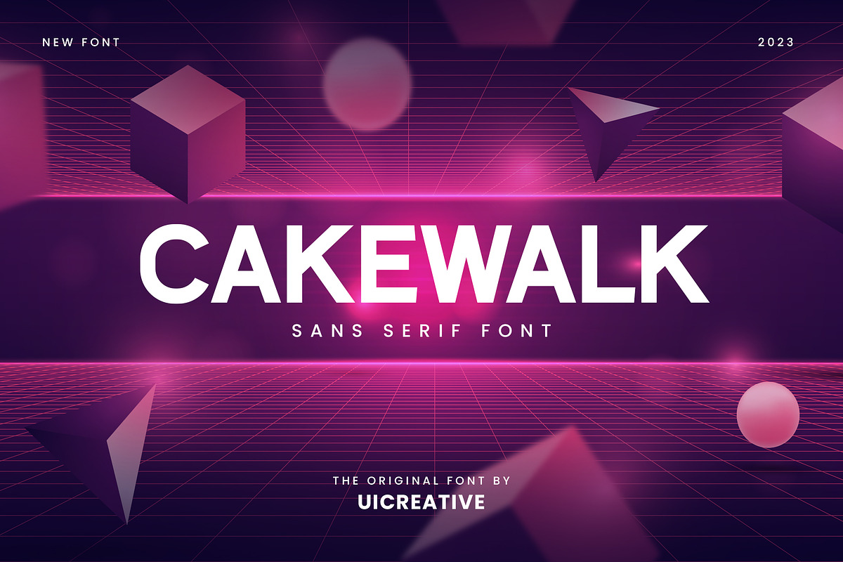 Cakewalk Sans Serif Font, a Serif Font by UICreative (Photo 1 of 13)