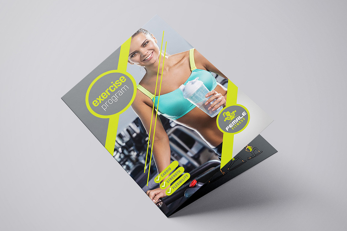 Female Fitness Templates Pack, a Brochure Template by BrandPacks (Photo 8 of 12)