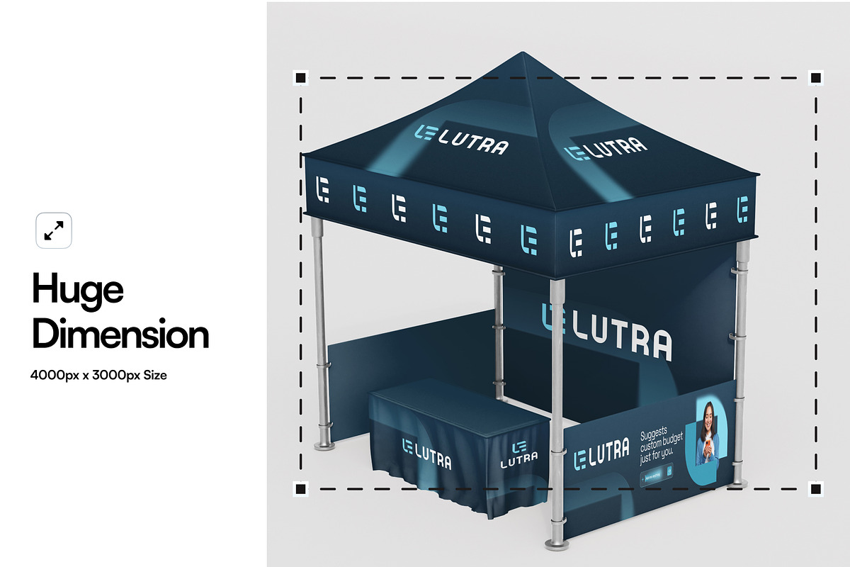 Advertising Tent Mockup, an Advertising Mockup by SLAB! Design (Photo 2 of 6)