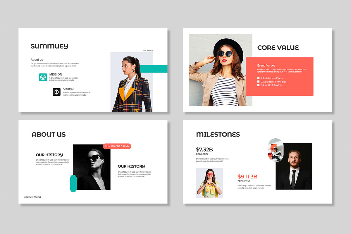 Creative & Minimal Company Profile, a Presentation Template by Mighty-Slide (Photo 3 of 7)