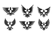 Royal heraldic eagle icons, a Decorative Illustration by Vector Tradition (Thumbnail 1 of 3)
