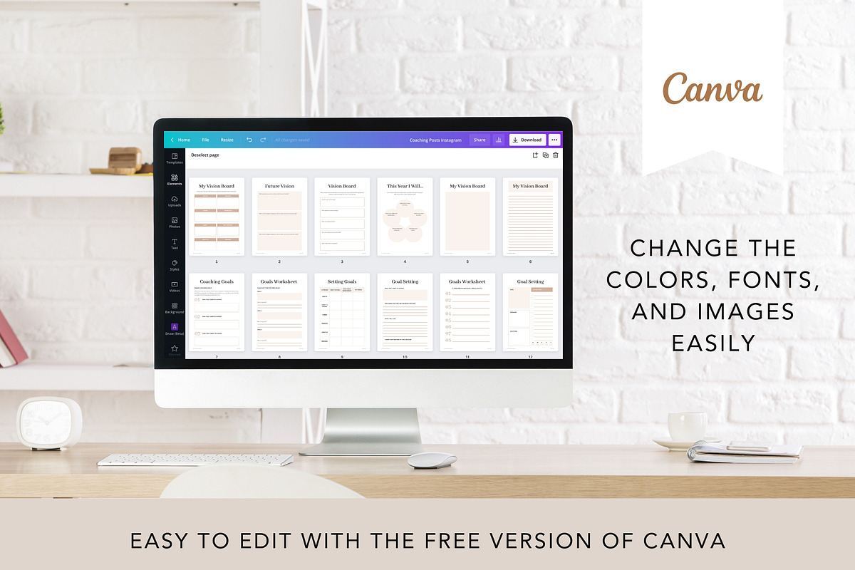 Coaching Vision & Goal Setting Canva, a Brochure Template by DeeBeeDesign (Photo 8 of 10)