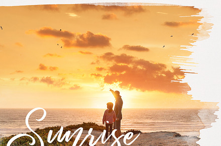 50 Bright Sunrise Sky Photo Overlays