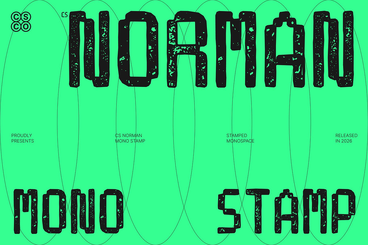 CS Norman Mono Stamp, a Sans Serif Font by Craft Supply Co. (Photo 1 of 8)