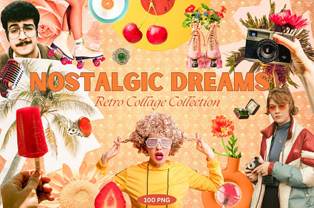 Retro 80s Aesthetic Collage Kit, an Object Graphic by Anzhelika