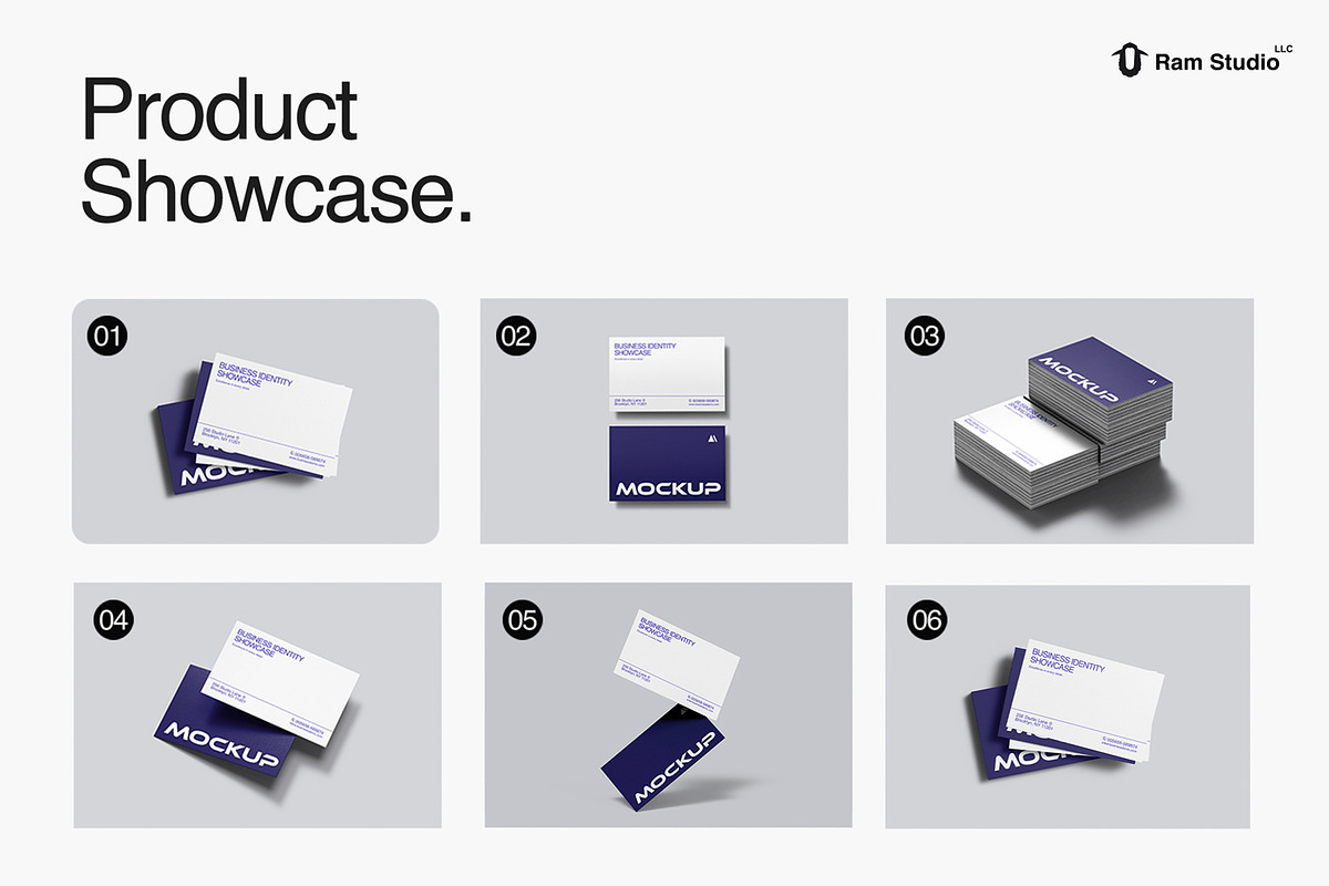 85x55mm Business Card Stack Mockup, a Pens & Pencil Mockup by RamStudio2 (Photo 2 of 10)