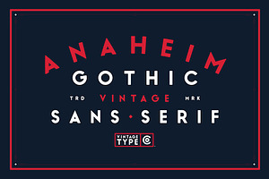 Anaheim Gothic Font