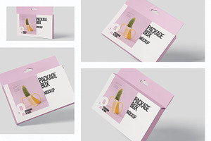 Package Box Mockup - Wide Rectangle