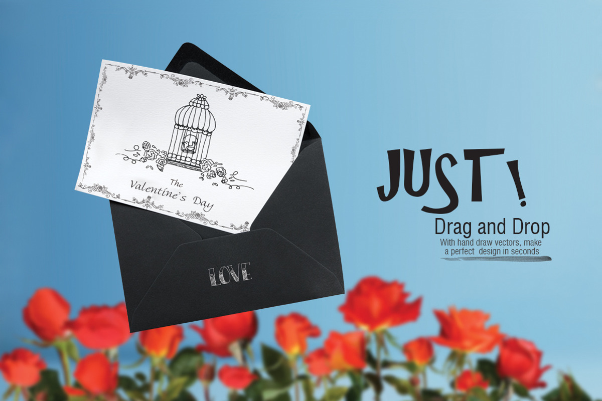 For Valentine's Day | LOVE PACK |, a Product Mockup by 2MK (Photo 3 of 16)