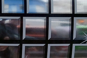 Abstract background of small mirrored tiles, an Abstract Photo by DanFLCreativo