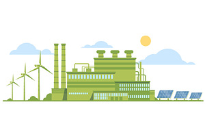 Environmentally friendly production, an Illustration by Vectorbuum