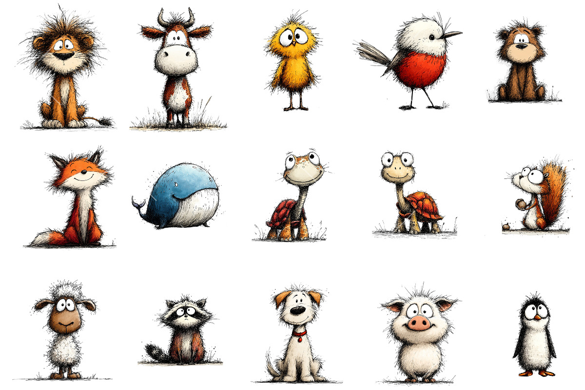 Whimsical Animal PNG Clipart, an Illustration by OK Design (Photo 3 of 6)