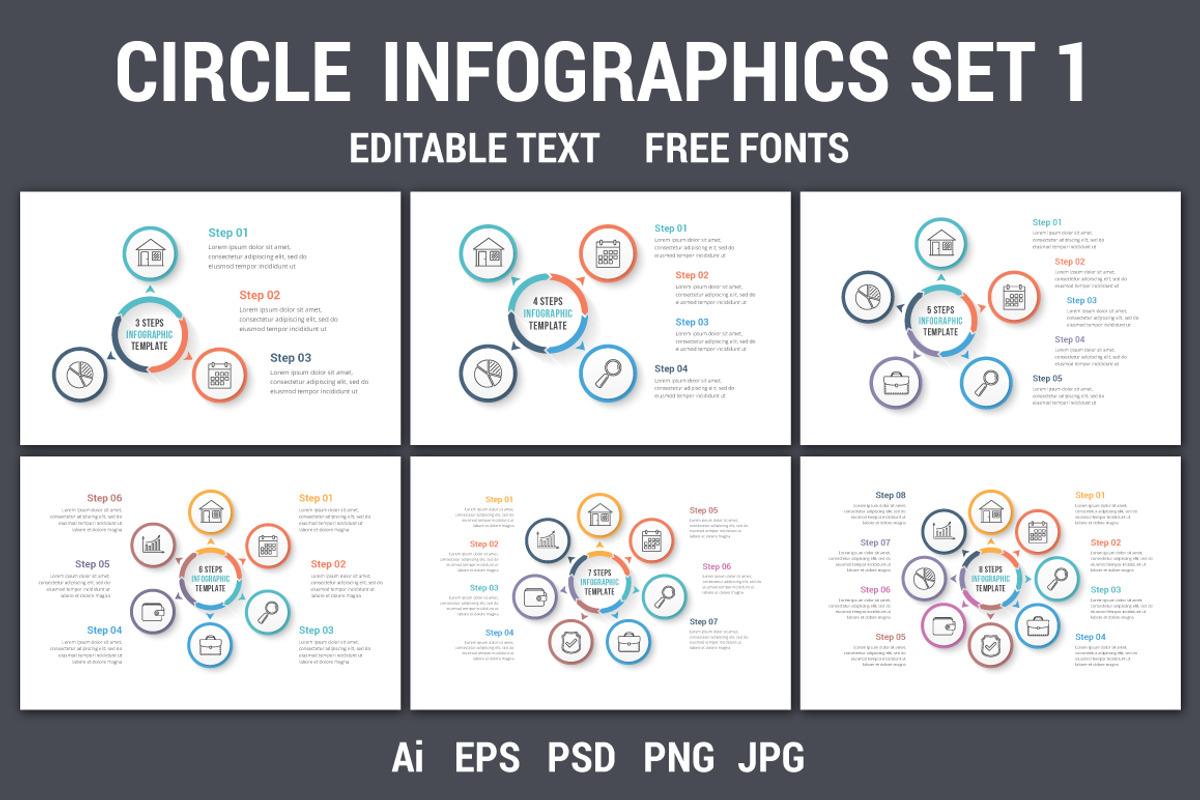 Circle Infographics, a Graphic by PixMarket