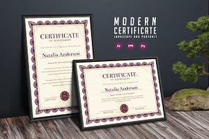 481. Modern Certificate Template