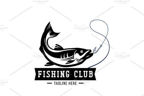 Fishing Bass Logo Design preview 2