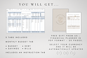 Ultimate Monthly Budget Tracker, a Templates & Theme by BRANDcontent (Thumbnail 5 of 7)