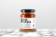 Red pesto - Jar mockup, a Household Mockup by Makestudio (Thumbnail 2 of 5)