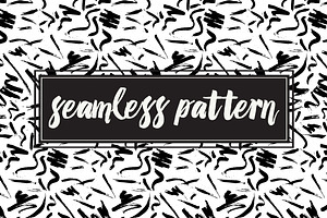 Seamless Art Brush Pattern