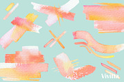 Watercolor blobs, coral texture, a Texture Illustration by Vivitta (Thumbnail 2 of 3)